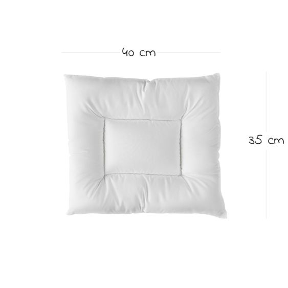 LaLoona Steppbett-Set Premium Complete 80 x 80 + 35 x 40 cm - Weiß