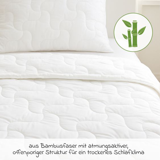 LaLoona Bamboo quilt 135 x 200 cm - White