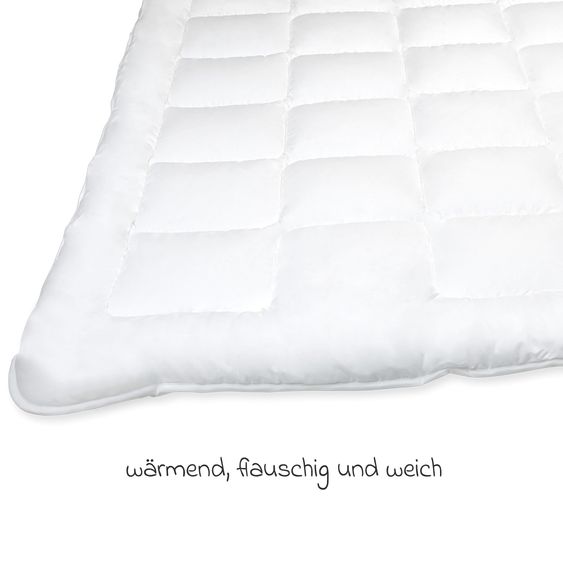 LaLoona Steppbettdecke FUN 135 x 200 cm - Weiß