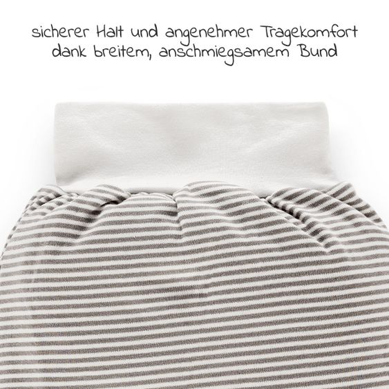 LaLoona Strampelsack Baby - Weiß-Taupe