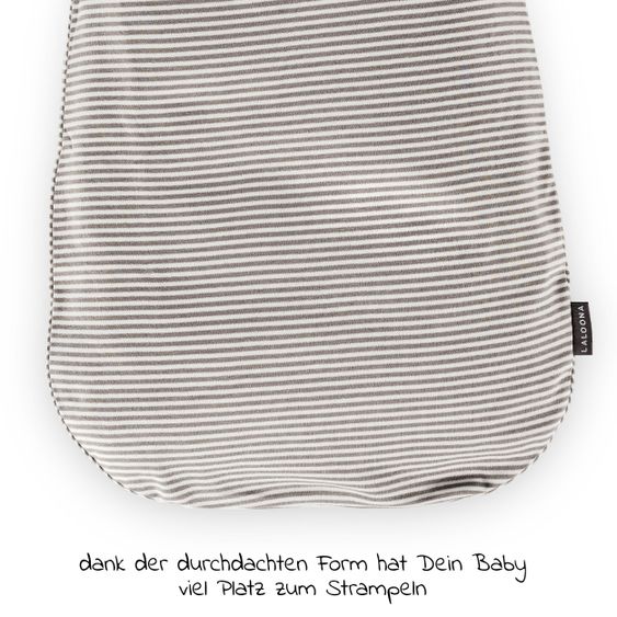 LaLoona Strampelsack Baby - Weiß-Taupe