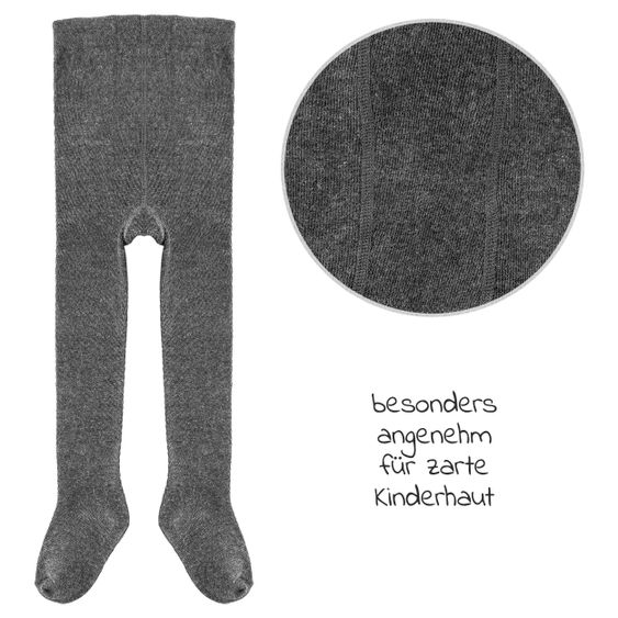 LaLoona Strumpfhose 2er Pack - Dunkelgrau - Gr. 86/92