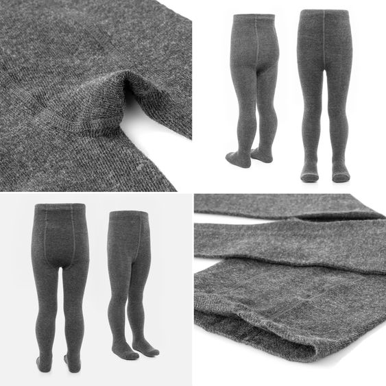 LaLoona Strumpfhose 2er Pack - Dunkelgrau - Gr. 86/92