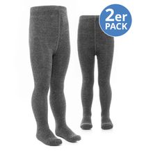 Strumpfhose 2er Pack - Dunkelgrau - Gr. 98/104