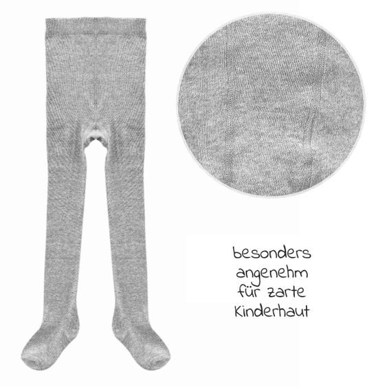 LaLoona Tights 2-pack - gray melange - size 98/104