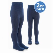 Strumpfhose 2er Pack - Marine - Gr. 98/104