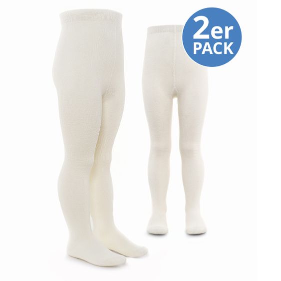 LaLoona Strumpfhose 2er Pack - Natur - Gr. 50/56