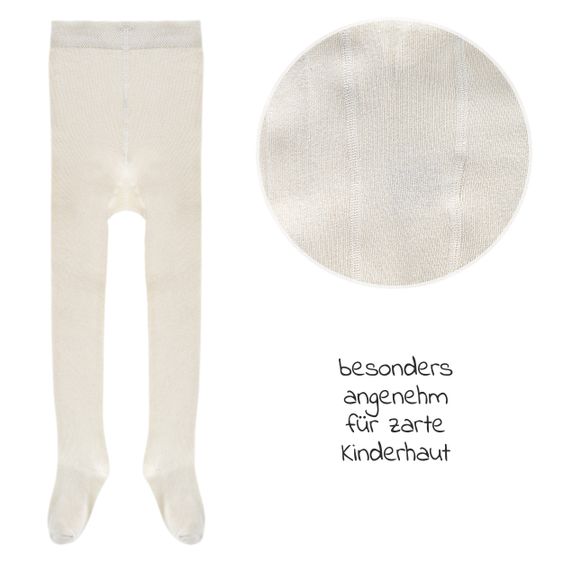 LaLoona Strumpfhose 4er Pack - Natur Grau-Melange - Gr. 62/68