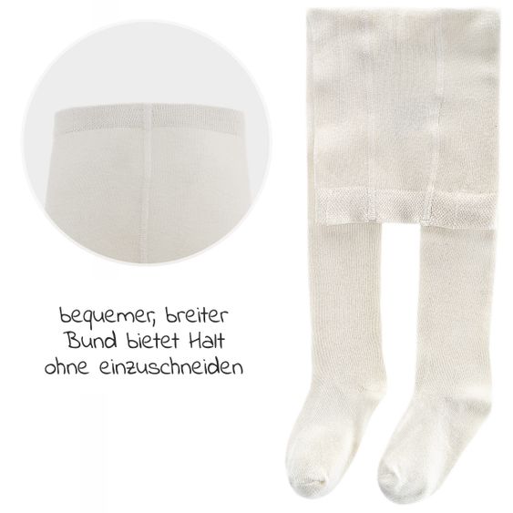 LaLoona Strumpfhose 4er Pack - Natur Grau-Melange - Gr. 62/68