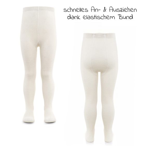 LaLoona Strumpfhose 4er Pack - Natur Grau-Melange - Gr. 98/104