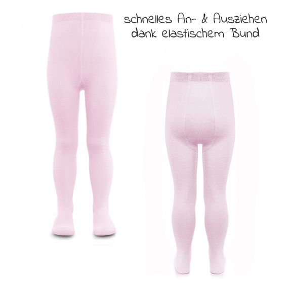 LaLoona Strumpfhose 4er Pack - Rosa Weiß - Gr. 74/80