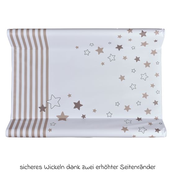 LaLoona Wickelmulde Folie 2-Keil 50 x 70 cm - Lieblingsmensch - Weiß