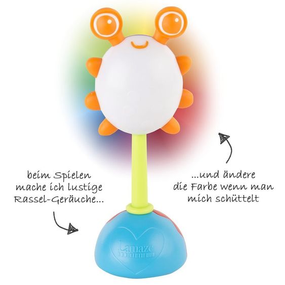Lamaze Rassel Regenbogen Käfer mit Lichteffekten