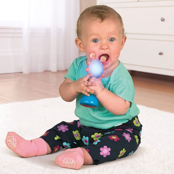 Lamaze Rassel Regenbogen Käfer mit Lichteffekten