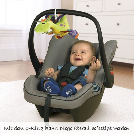 Lamaze Spieltier zum Aufhängen Clip & Go Diego der fliegende Drache