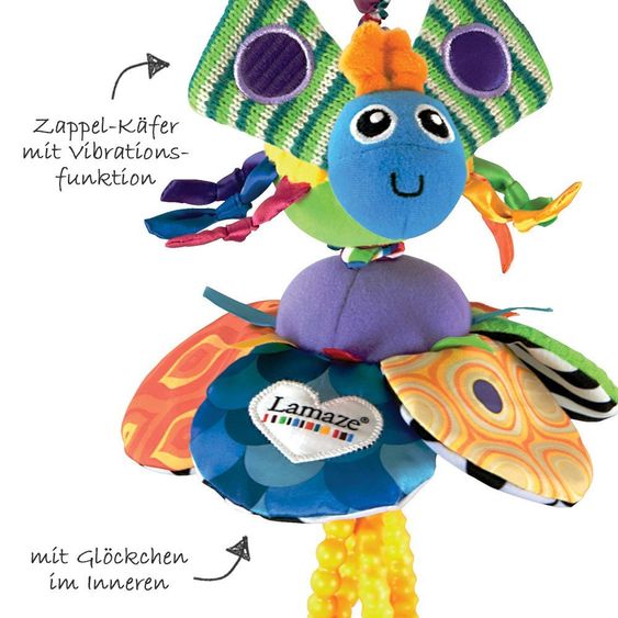 Lamaze Spieltier zum Aufhängen Clip & Go Zappelnder Käfer