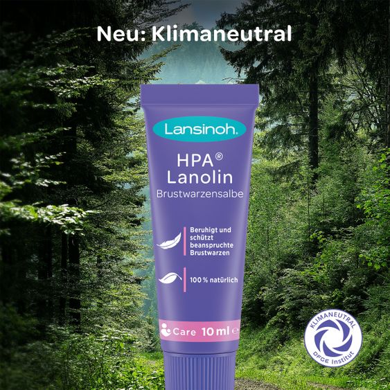 Lansinoh Brustwarzen-Salbe HPA® Lanolin 10 ml Tube klimaneutral