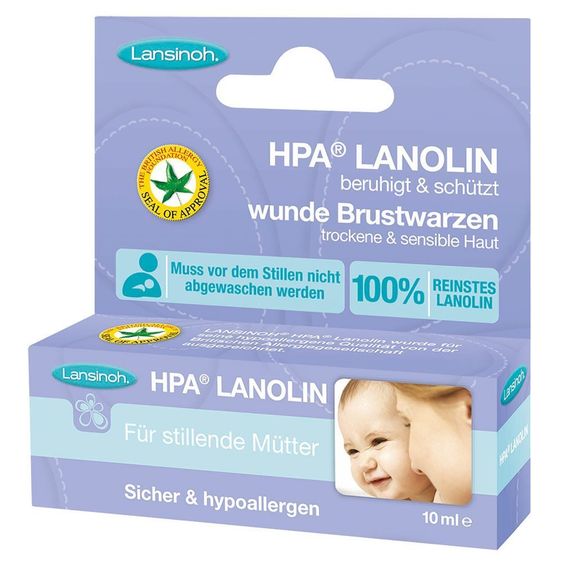 Lansinoh Brustwarzen-Salbe Lanolin 10 ml