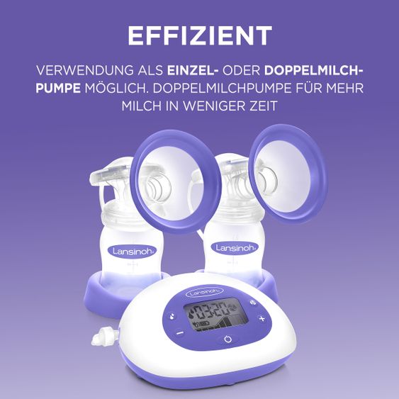 Lansinoh Elektrische Doppelmilchpumpe 2in1