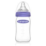 Glas-Flasche 160ml mit NaturalWave® Trinksauger Gr. S