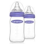 Glas-Flasche 2er Pack 160ml mit NaturalWave® Trinksauger Gr. S