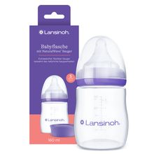 PP-Flasche 160ml mit Natural Wave® Trinksauger Gr. S