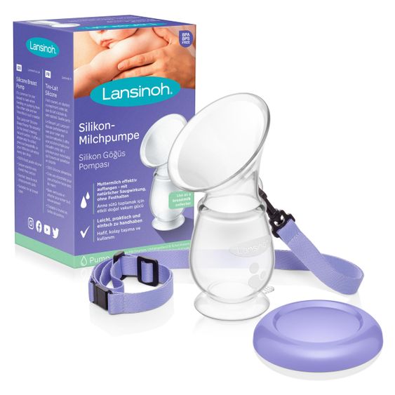 Lansinoh Silicone Breast Pump & Breast Milk Catcher