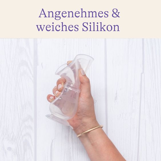 Lansinoh Silikon-Milchpumpe & Muttermilchauffänger