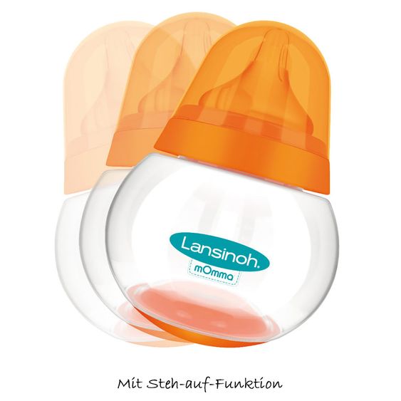 Lansinoh Trinkflaschen-Set 3-stufig NaturalWave - Orange