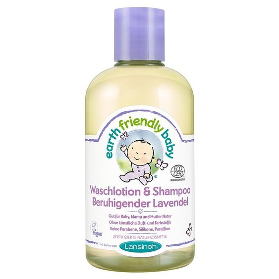 Lansinoh Waschlotion & Shampoo 250 ml - Beruhigender Lavendel