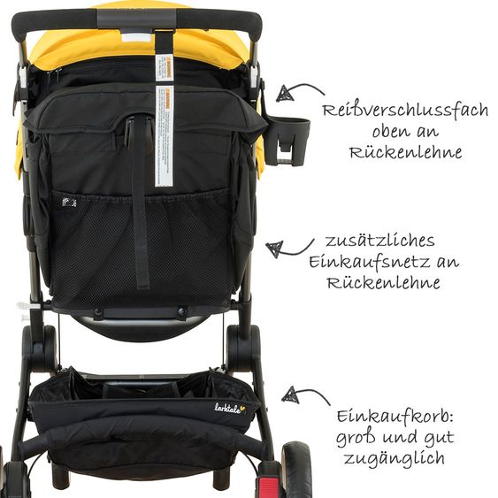 Larktale Sportwagen Coast - Clovelly Yellow