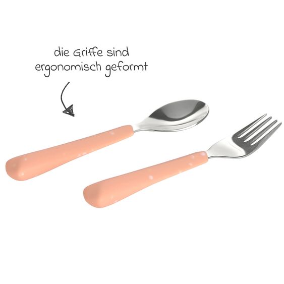 Lässig 2-tlg. Besteck-Set Cutlery - Apricot