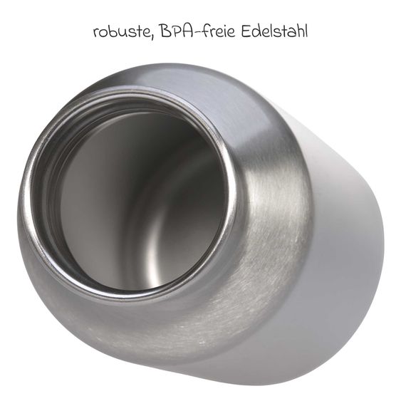 Lässig 2-pc Lunch Set made of Stainless Steel & Bamboo Lunchbox + Drinking Bottle - Nature