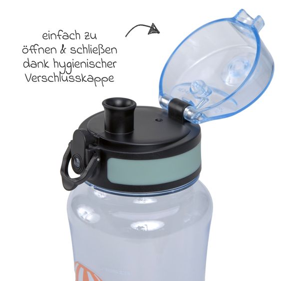 Lässig 2-piece lunch set lunch box & drinking bottle - Tiny Drivers Balloon - Blue