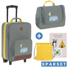 2-piece travel set - incl. trolley + washbag - Adventure Bus