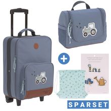 2-piece travel set - incl. trolley + washbag - Adventure Tractor