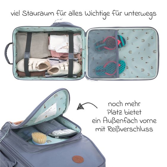 Lässig 2-tlg. Reise-Set - inkl. Trolley + Washbag - Adventure Tractor