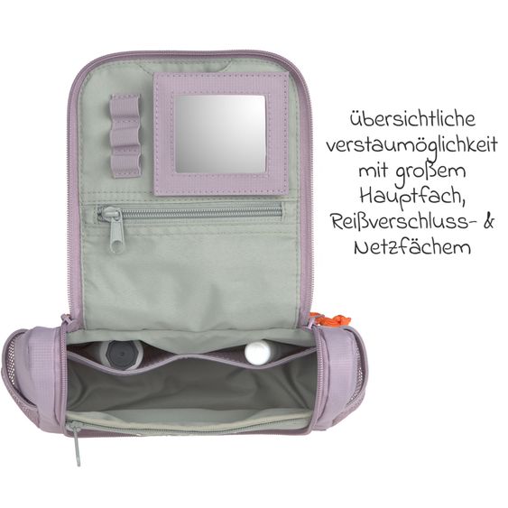 Lässig Set da viaggio 2 pz. Trolley + Borsa da toilette - Little Gang - Lilla