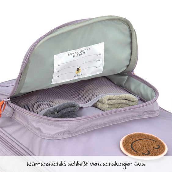 Lässig Set da viaggio 2 pz. Trolley + Borsa da toilette - Little Gang - Lilla