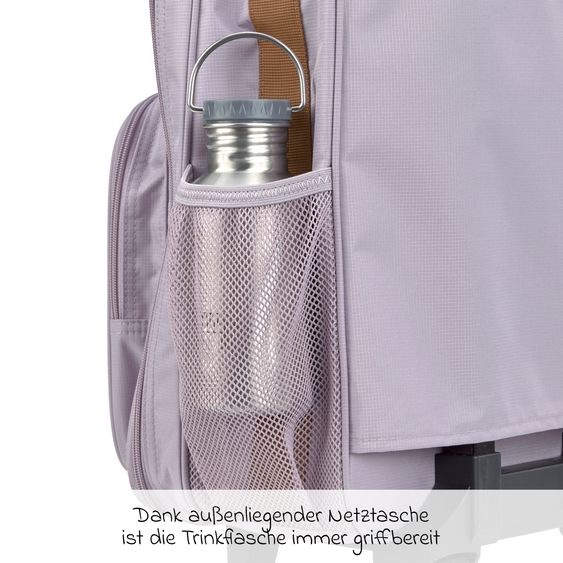Lässig Set da viaggio 2 pz. Trolley + Borsa da toilette - Little Gang - Lilla