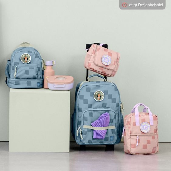 Lässig 2-pc. Travel Set Trolley + Washbag - Pattern Party - Rose