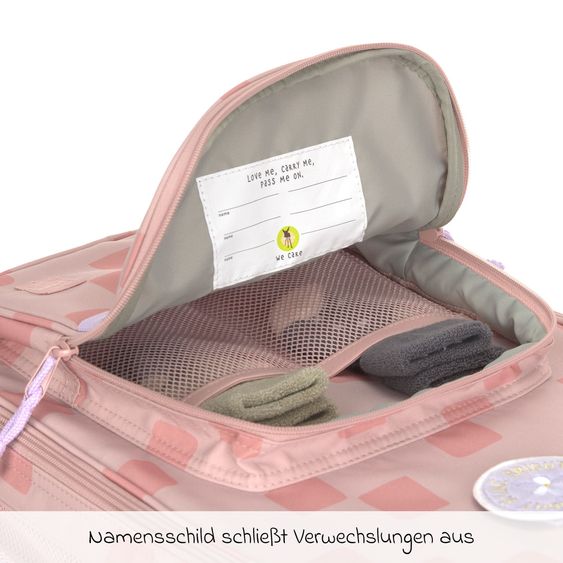 Lässig 2-pc. Travel Set Trolley + Washbag - Pattern Party - Rose