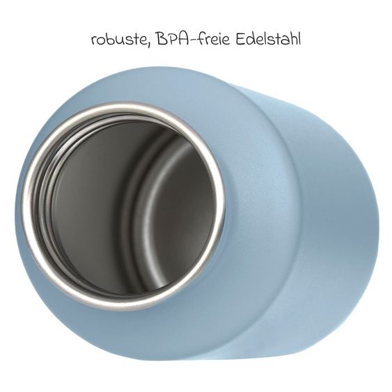 Lässig 2-pcs. Set Mini Backpack + Stainless Steel Drinking Bottle - Pattern Party - Blue