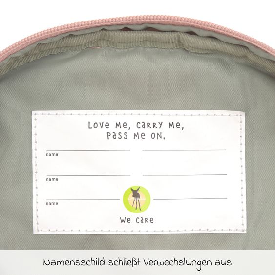 Lässig 2-pcs. Set Mini Backpack + Stainless Steel Drinking Bottle - Pattern Party - Rosa