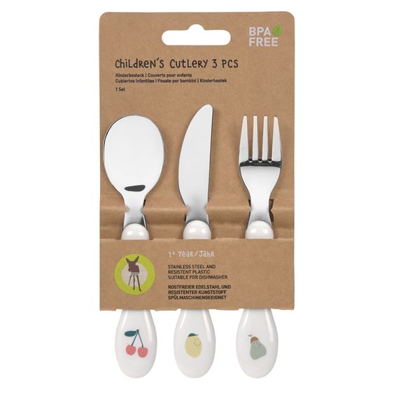 Lässig 3-piece cutlery set Cutlery - Happy Fruits