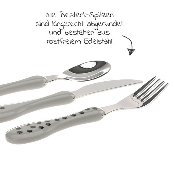 Lässig 3 piece cutlery set - Little Chums Cat