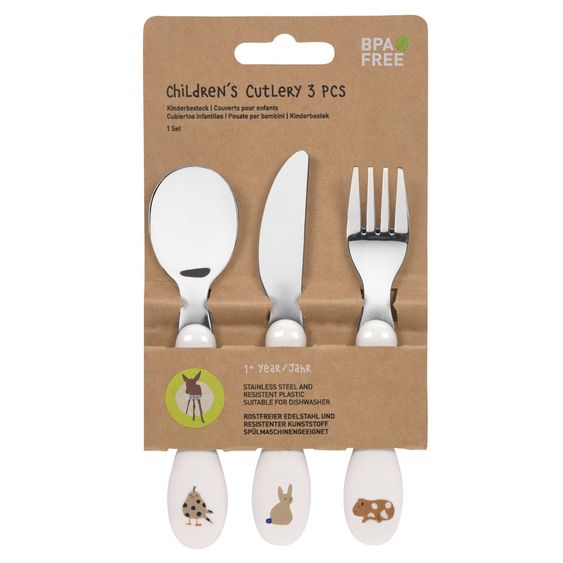 Lässig 3-piece cutlery set - Little Mateys - Royal Blue