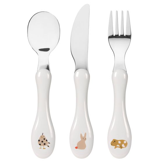 Lässig 3-piece cutlery set - Little Mateys - Spicy Orange