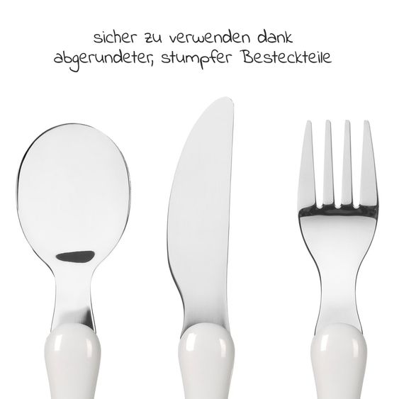 Lässig 3-piece cutlery set - Little Mateys - Spicy Orange