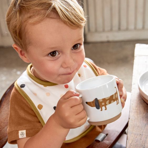 Lässig 3-piece non-slip porcelain tableware set - Little Mateys - Royal Blue